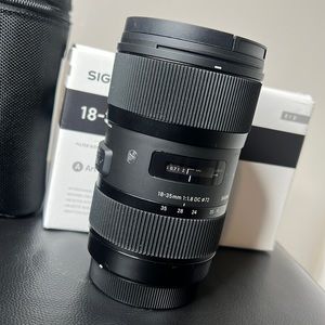 SIGMA 18-35mm F1.8 ART DC HSM LENS for CANON, BLACK